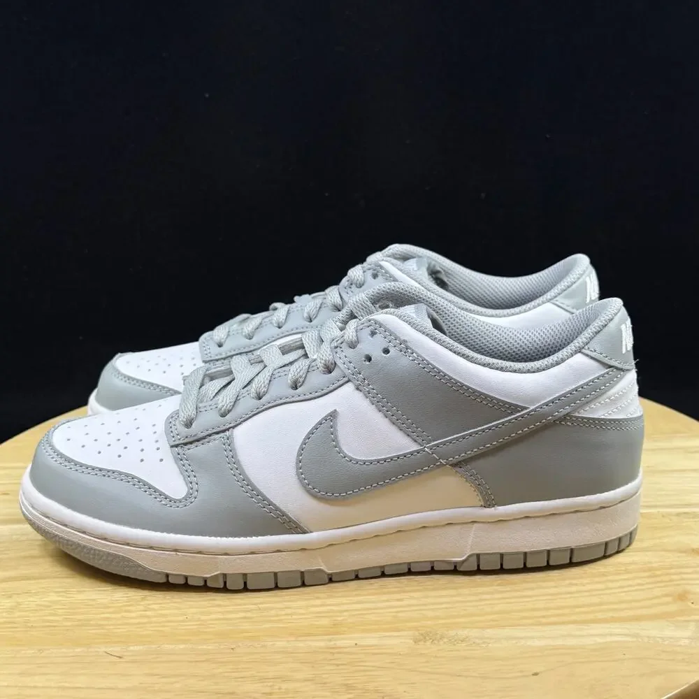Nike Dunk Low Size 6Y/ 7.5W White Light Smoke Grey GS NBY FB9109-123
